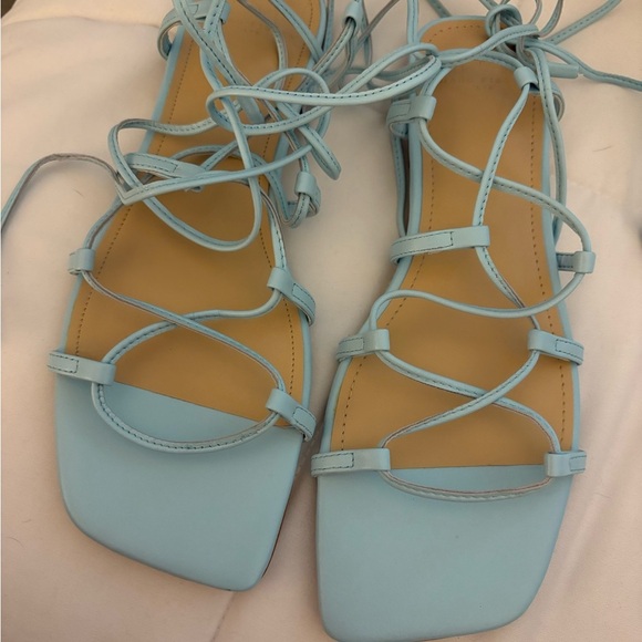 Marc Fisher Women's Mahalia Ghillie Lace Ankle Tie Sandals NWT - Picture 3 of 8